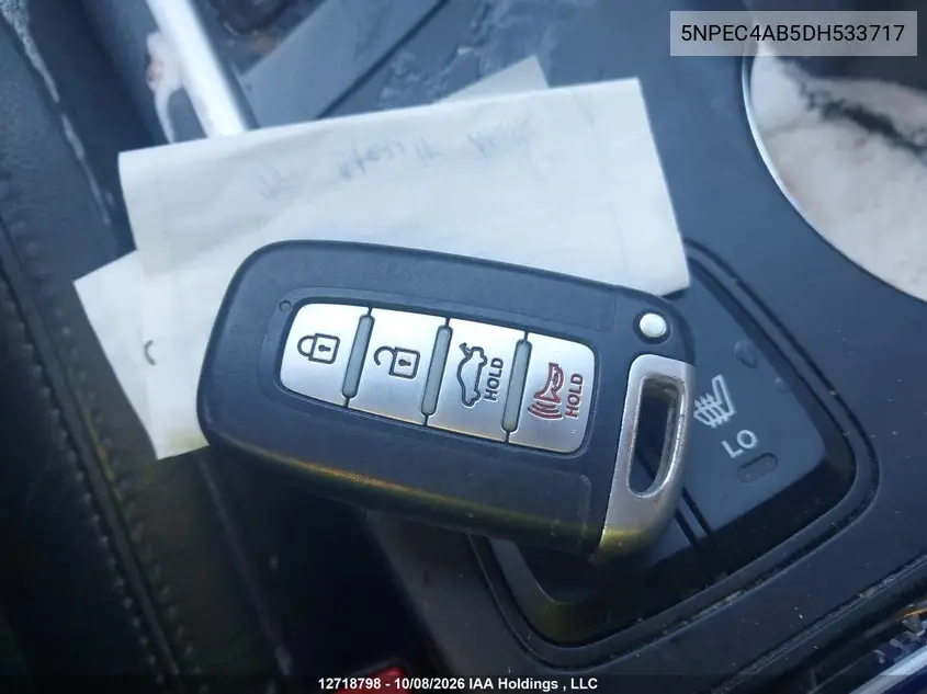 2013 HYUNDAI SONATA VIN 5NPEC4AB5DH533717 — фото 10
