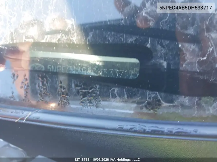 2013 HYUNDAI SONATA VIN 5NPEC4AB5DH533717 — фото 17