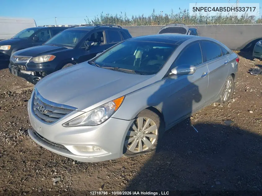 2013 HYUNDAI SONATA VIN 5NPEC4AB5DH533717 — фото 2