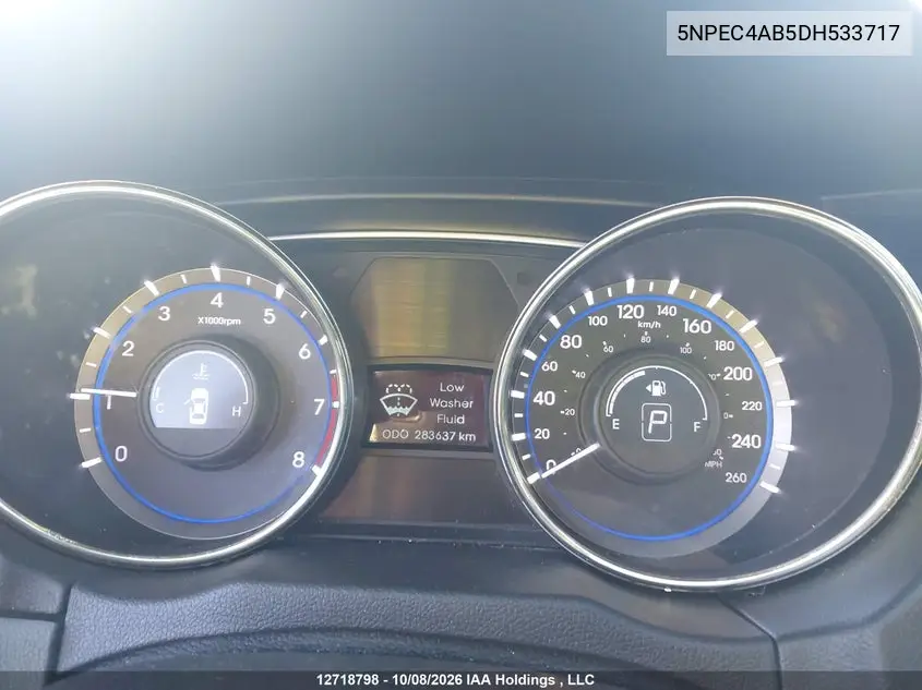 2013 HYUNDAI SONATA VIN 5NPEC4AB5DH533717 — фото 7