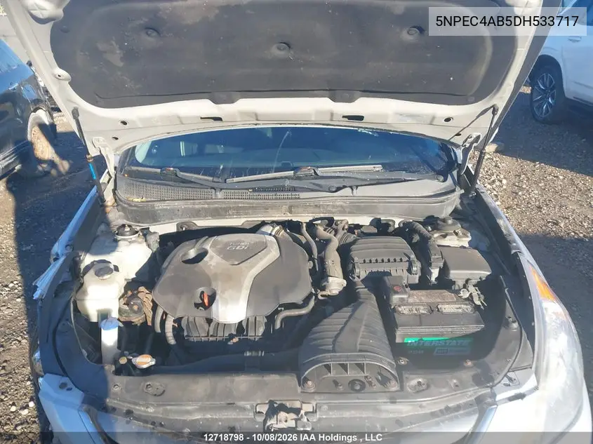2013 HYUNDAI SONATA VIN 5NPEC4AB5DH533717 — фото 9