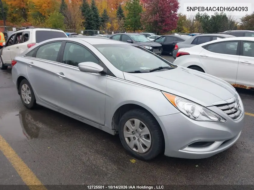 HYUNDAI SONATA 2013, VIN 5NPEB4AC4DH604093