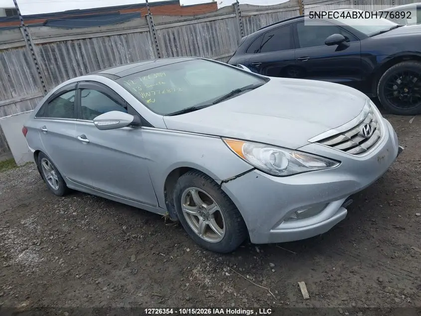 HYUNDAI SONATA 2013, VIN 5NPEC4ABXDH776892
