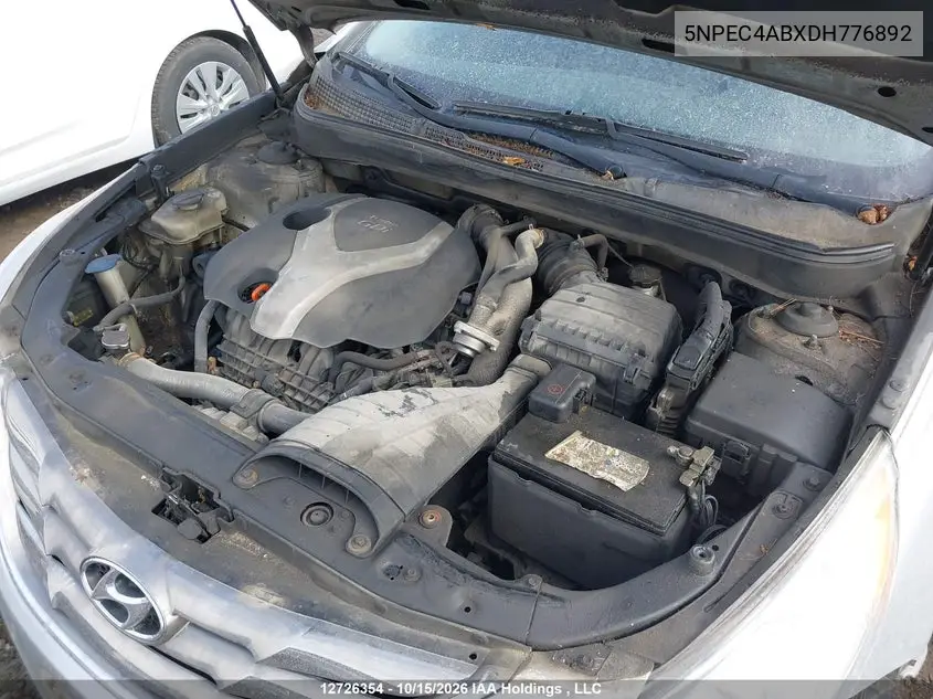 2013 HYUNDAI SONATA VIN 5NPEC4ABXDH776892 — фото 10