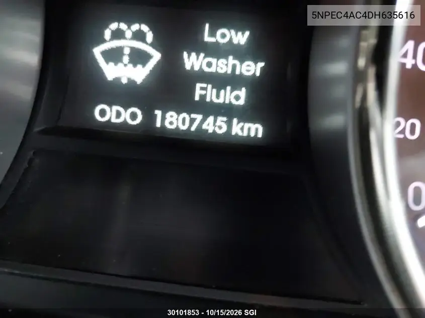 2013 HYUNDAI SONATA VIN 5NPEC4AC4DH635616 — фото 16