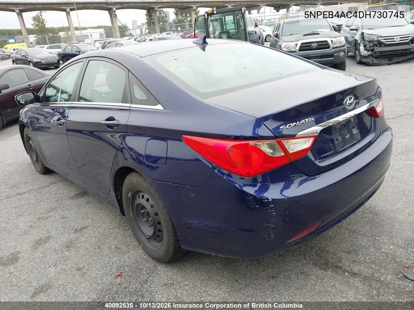 2013 HYUNDAI SONATA VIN 5NPEB4AC4DH730745 — фото 3