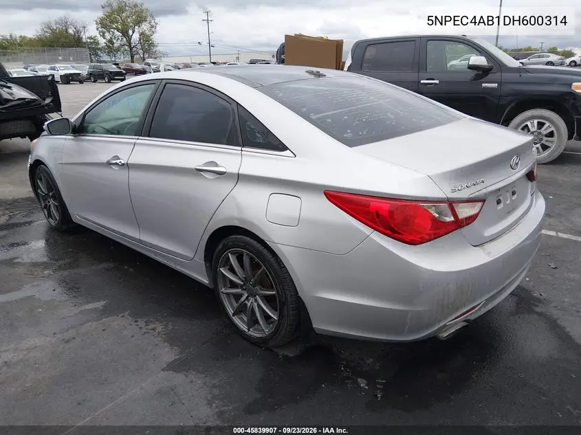 2013 HYUNDAI SONATA VIN 5NPEC4AB1DH600314 — фото 3