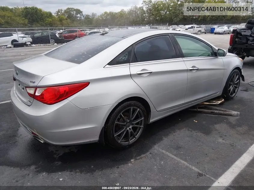 2013 HYUNDAI SONATA VIN 5NPEC4AB1DH600314 — фото 4