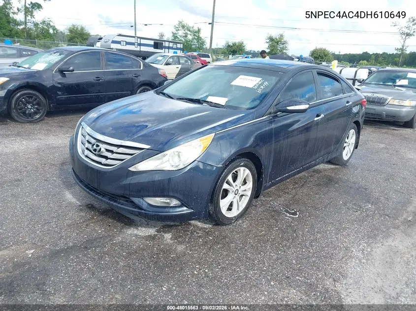 2013 HYUNDAI SONATA VIN 5NPEC4AC4DH610649 — фото 2