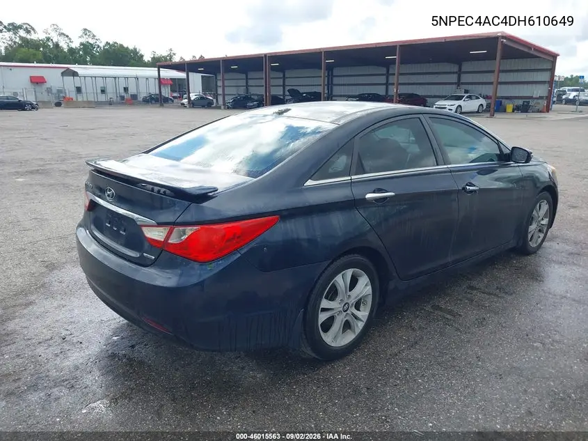 2013 HYUNDAI SONATA VIN 5NPEC4AC4DH610649 — фото 4