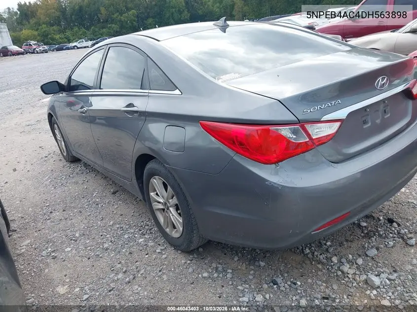 2013 HYUNDAI SONATA VIN 5NPEB4AC4DH563898 — фото 3