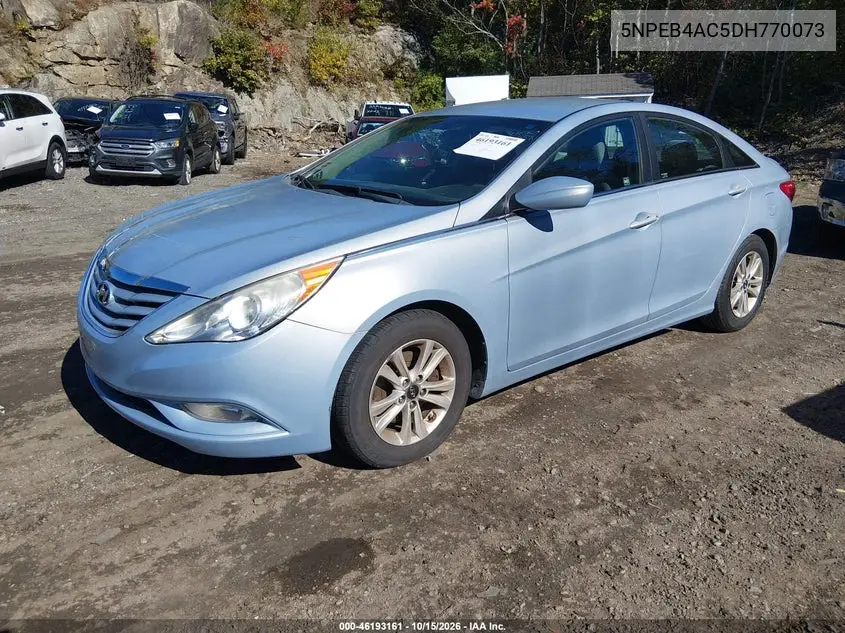 2013 HYUNDAI SONATA VIN 5NPEB4AC5DH770073 — фото 2