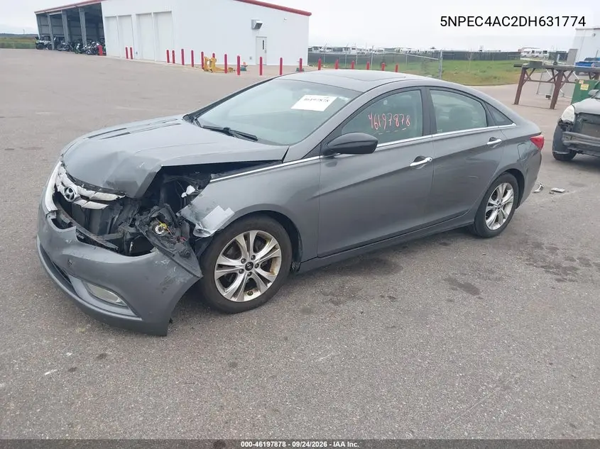 2013 HYUNDAI SONATA VIN 5NPEC4AC2DH631774 — фото 2