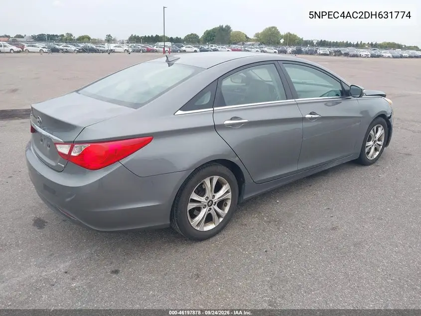 2013 HYUNDAI SONATA VIN 5NPEC4AC2DH631774 — фото 4