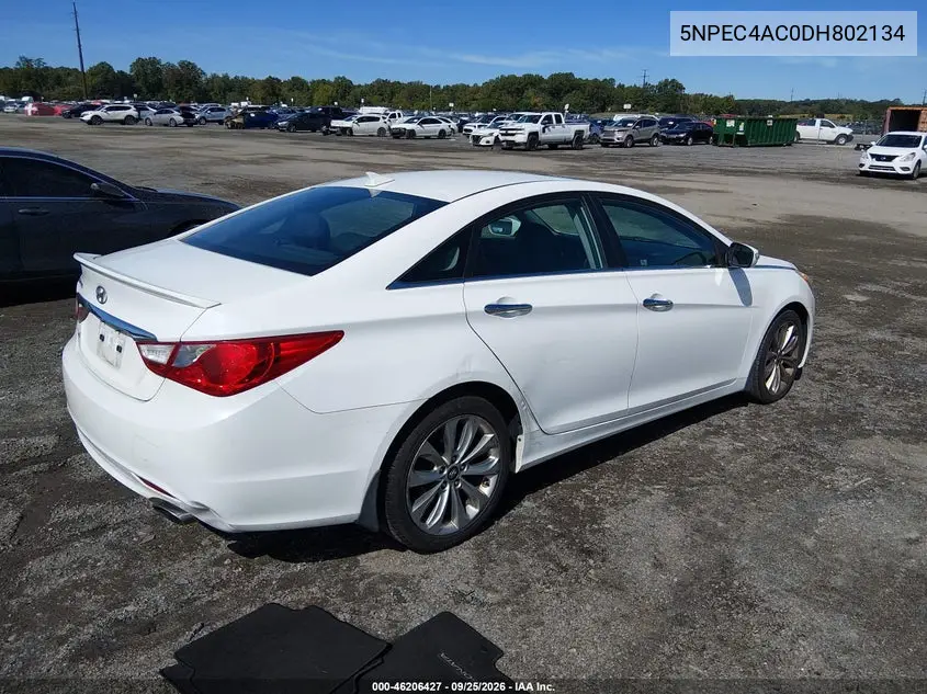 2013 HYUNDAI SONATA VIN 5NPEC4AC0DH802134 — фото 4