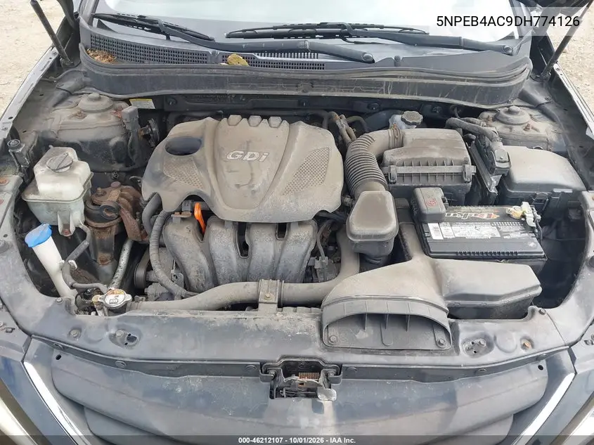 2013 HYUNDAI SONATA VIN 5NPEB4AC9DH774126 — фото 10