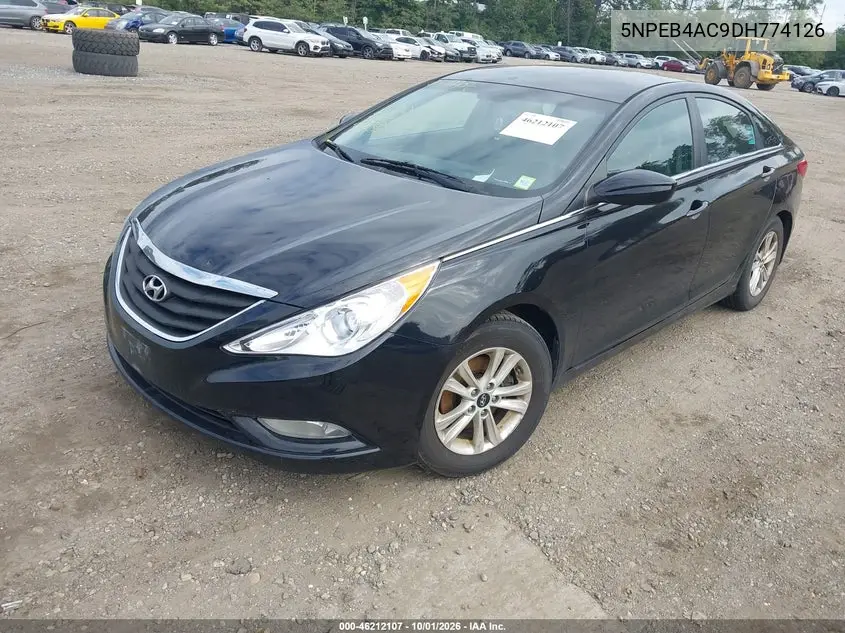 2013 HYUNDAI SONATA VIN 5NPEB4AC9DH774126 — фото 2