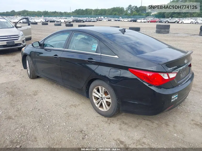 2013 HYUNDAI SONATA VIN 5NPEB4AC9DH774126 — фото 3