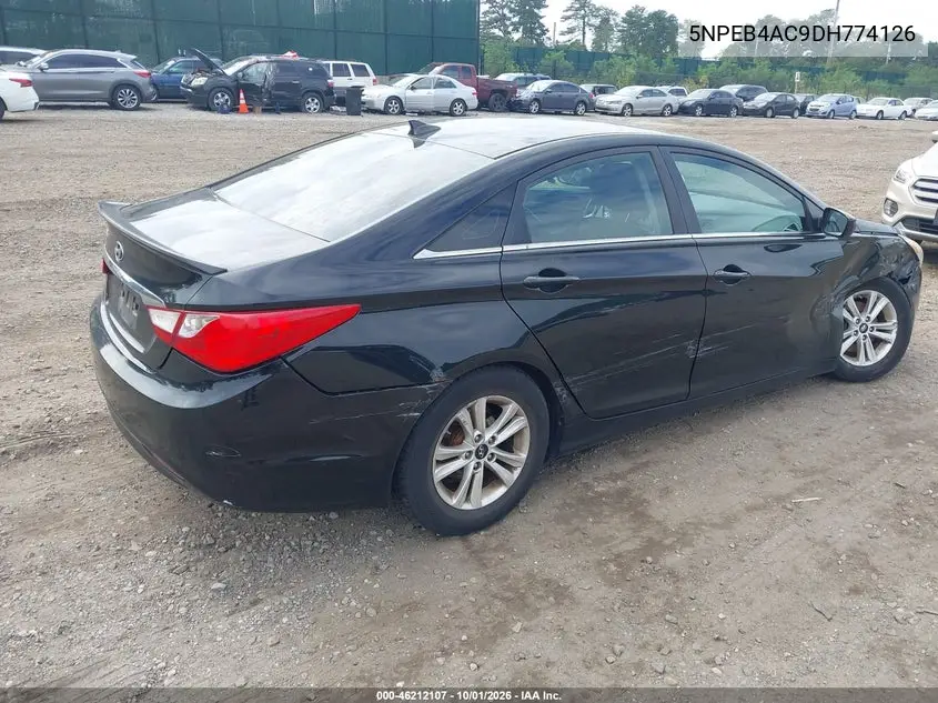 2013 HYUNDAI SONATA VIN 5NPEB4AC9DH774126 — фото 4
