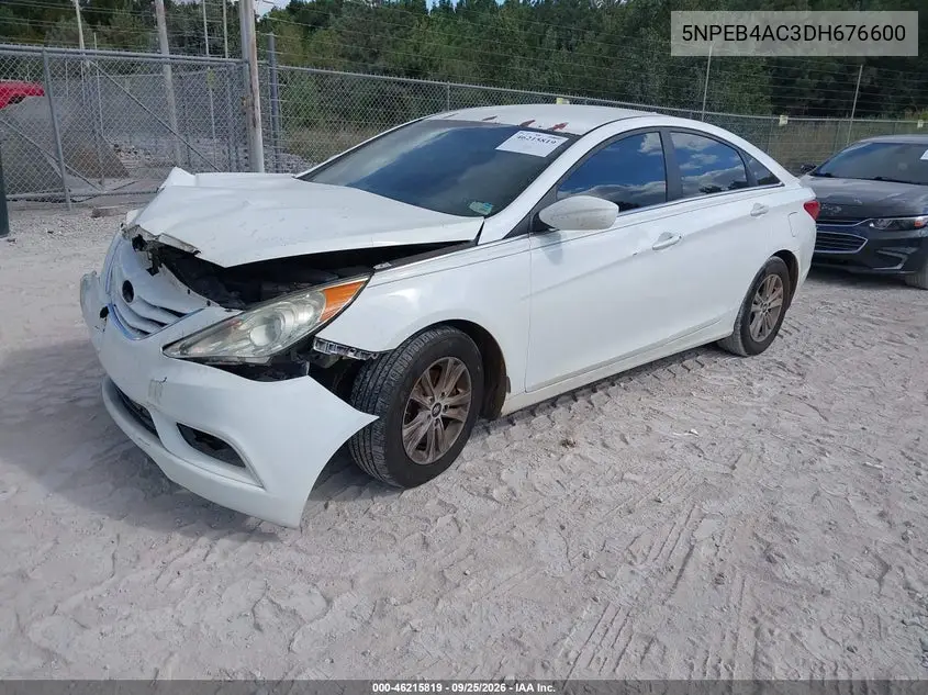 2013 HYUNDAI SONATA VIN 5NPEB4AC3DH676600 — фото 2