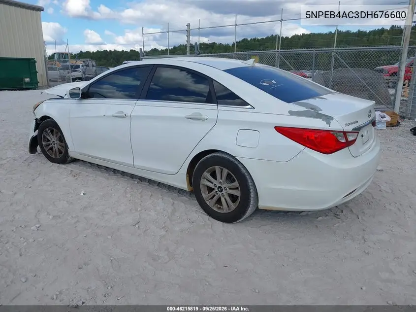 2013 HYUNDAI SONATA VIN 5NPEB4AC3DH676600 — фото 3