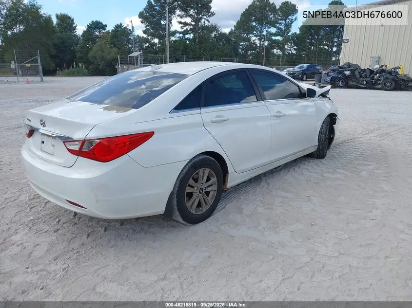 2013 HYUNDAI SONATA VIN 5NPEB4AC3DH676600 — фото 4