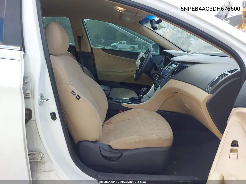 2013 HYUNDAI SONATA VIN 5NPEB4AC3DH676600 — фото 5