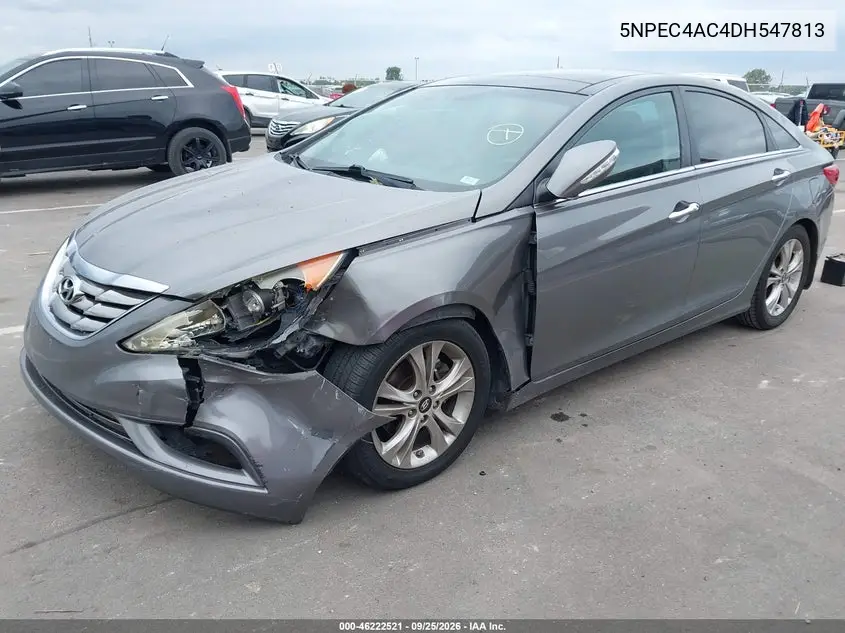 2013 HYUNDAI SONATA VIN 5NPEC4AC4DH547813 — фото 2