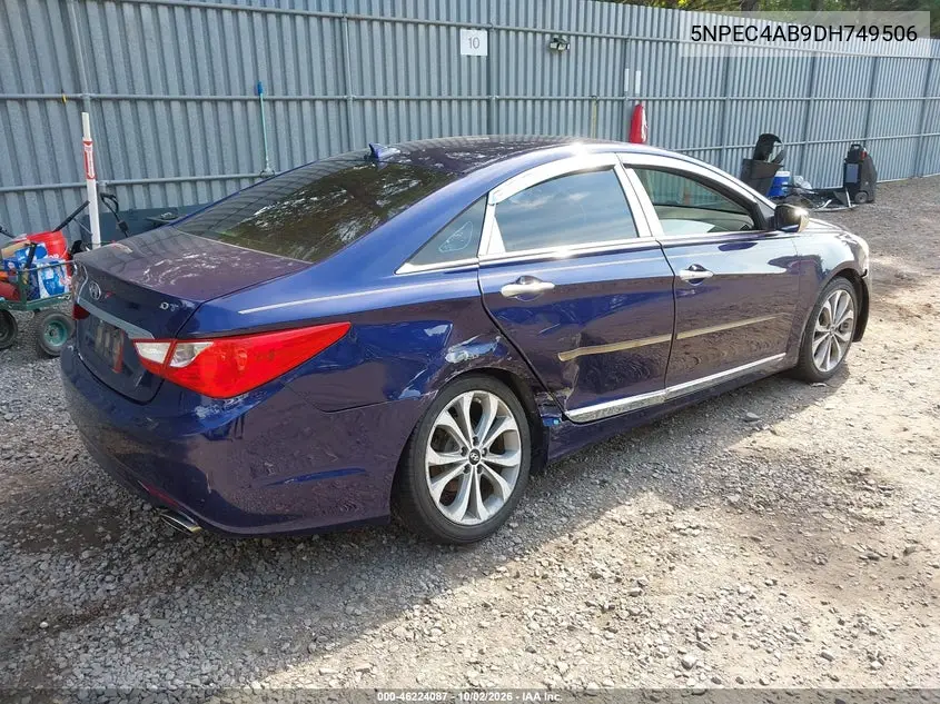2013 HYUNDAI SONATA VIN 5NPEC4AB9DH749506 — фото 4