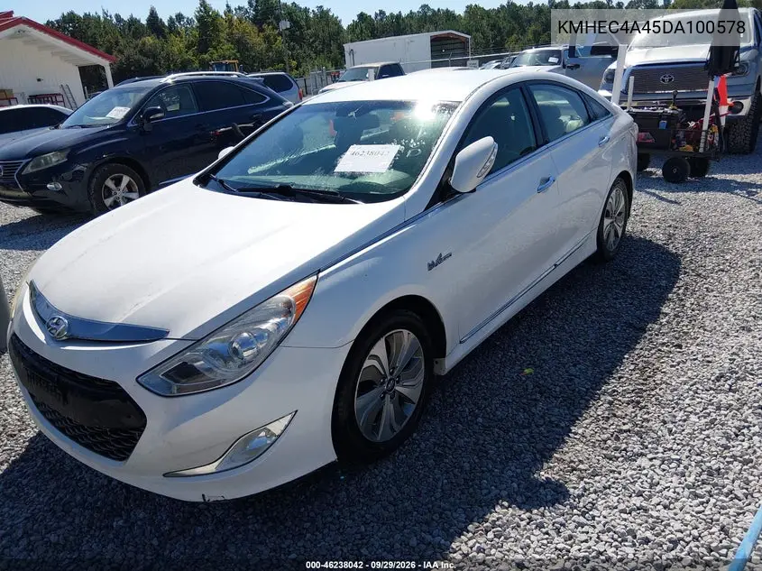 2013 HYUNDAI SONATA VIN KMHEC4A45DA100578 — фото 2