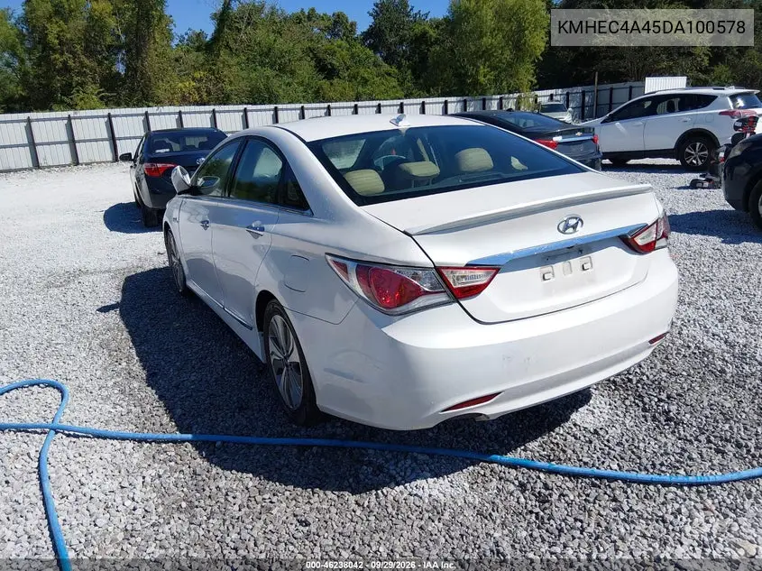 2013 HYUNDAI SONATA VIN KMHEC4A45DA100578 — фото 3