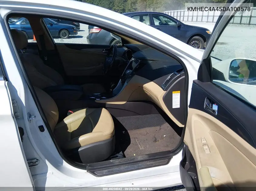2013 HYUNDAI SONATA VIN KMHEC4A45DA100578 — фото 5