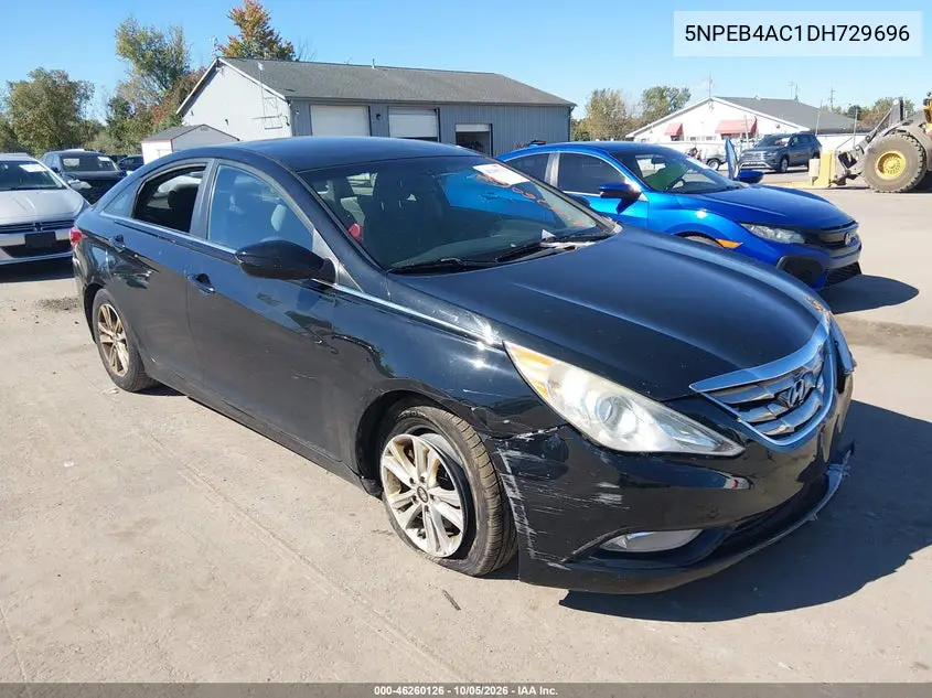 HYUNDAI SONATA 2013, VIN 5NPEB4AC1DH729696