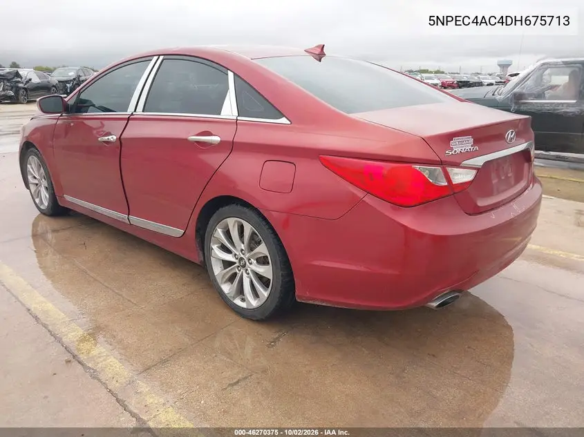 2013 HYUNDAI SONATA VIN 5NPEC4AC4DH675713 — фото 3