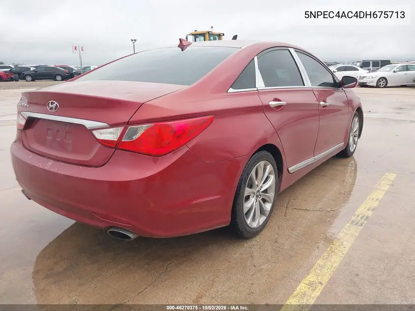 2013 HYUNDAI SONATA VIN 5NPEC4AC4DH675713 — фото 4