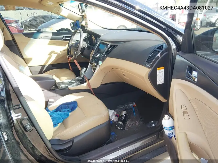 2013 HYUNDAI SONATA VIN KMHEC4A43DA081027 — фото 5
