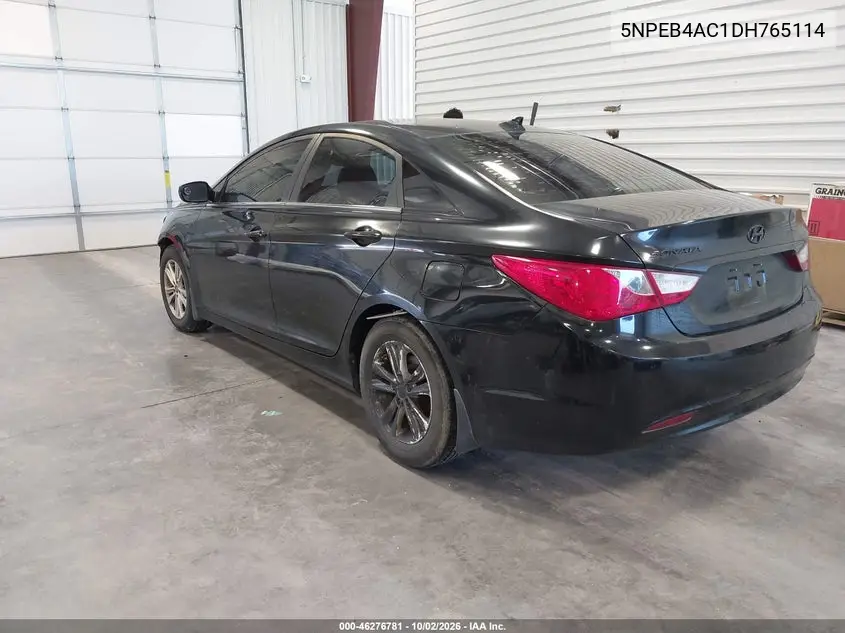 2013 HYUNDAI SONATA VIN 5NPEB4AC1DH765114 — фото 3
