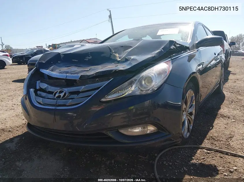 2013 HYUNDAI SONATA VIN 5NPEC4AC8DH730115 — фото 2