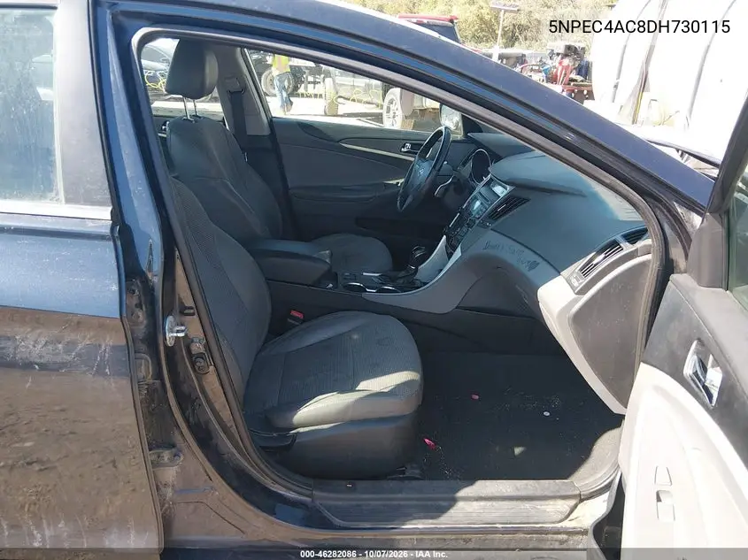 2013 HYUNDAI SONATA VIN 5NPEC4AC8DH730115 — фото 5