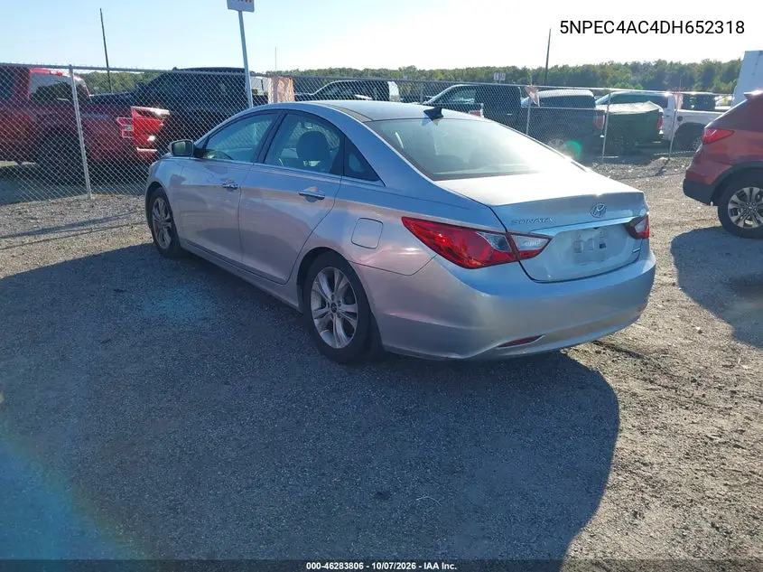 2013 HYUNDAI SONATA VIN 5NPEC4AC4DH652318 — фото 3