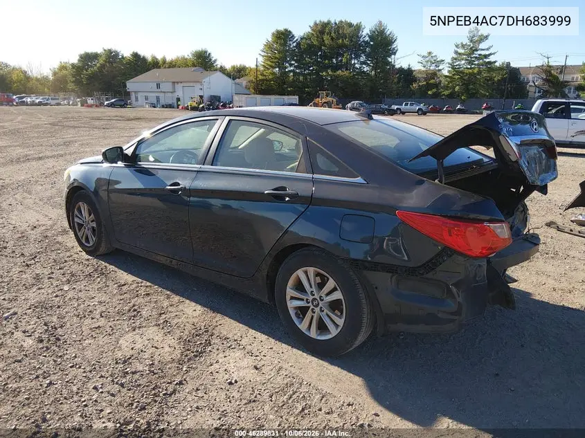 2013 HYUNDAI SONATA VIN 5NPEB4AC7DH683999 — фото 3
