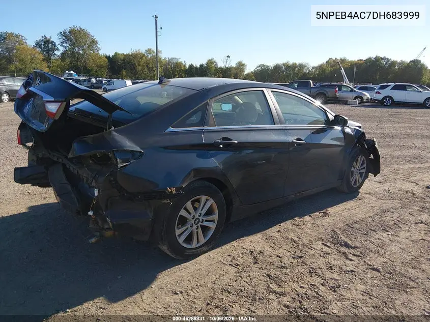 2013 HYUNDAI SONATA VIN 5NPEB4AC7DH683999 — фото 4
