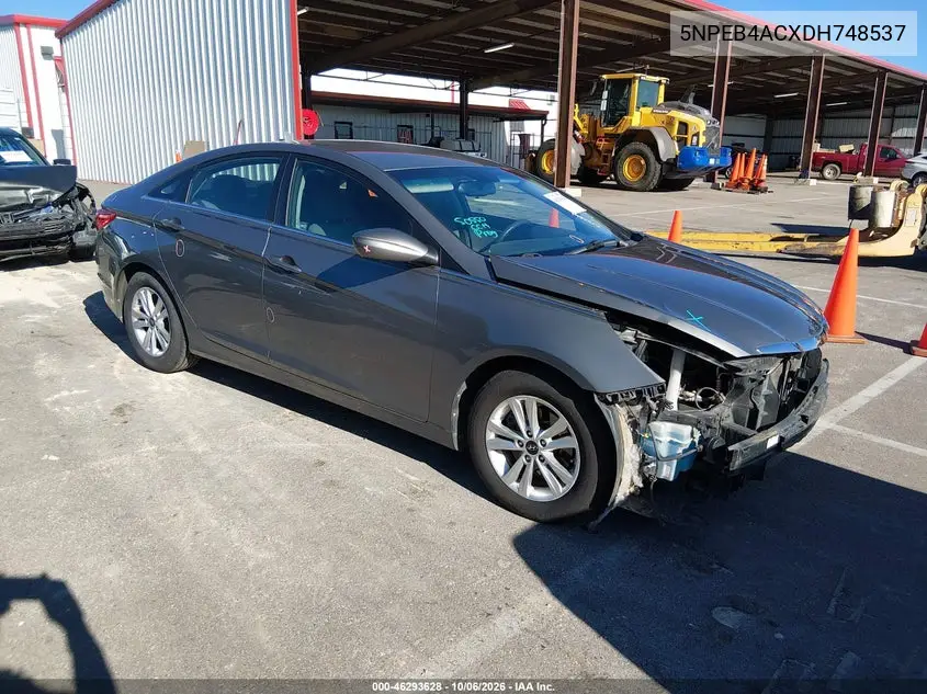 HYUNDAI SONATA 2013, VIN 5NPEB4ACXDH748537