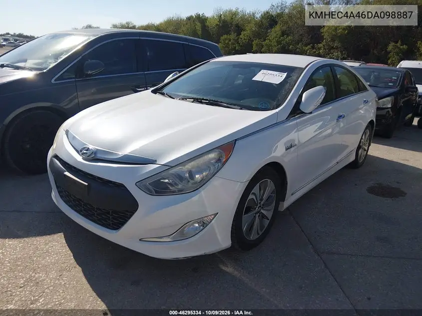 2013 HYUNDAI SONATA VIN KMHEC4A46DA098887 — фото 2