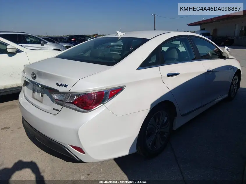 2013 HYUNDAI SONATA VIN KMHEC4A46DA098887 — фото 4