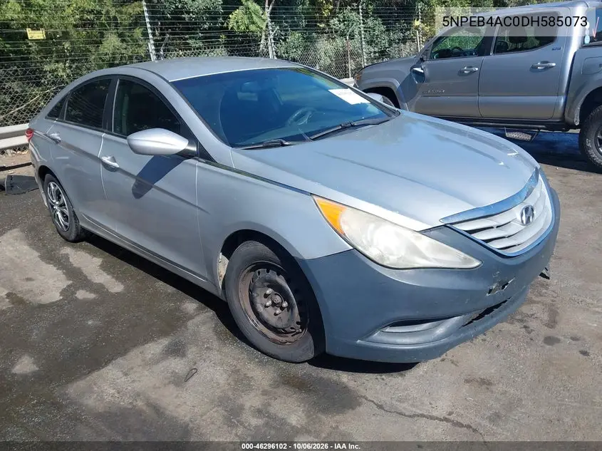 HYUNDAI SONATA 2013, VIN 5NPEB4AC0DH585073