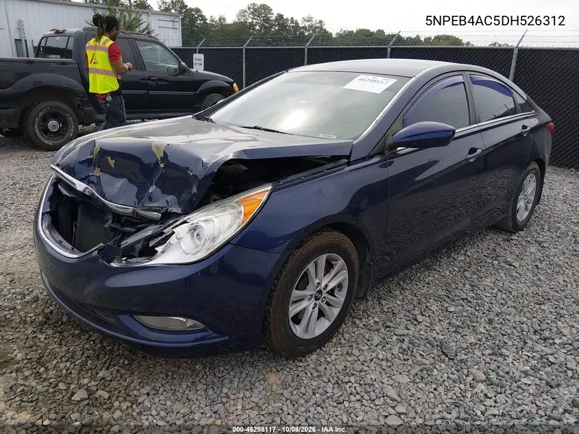 2013 HYUNDAI SONATA VIN 5NPEB4AC5DH526312 — фото 2