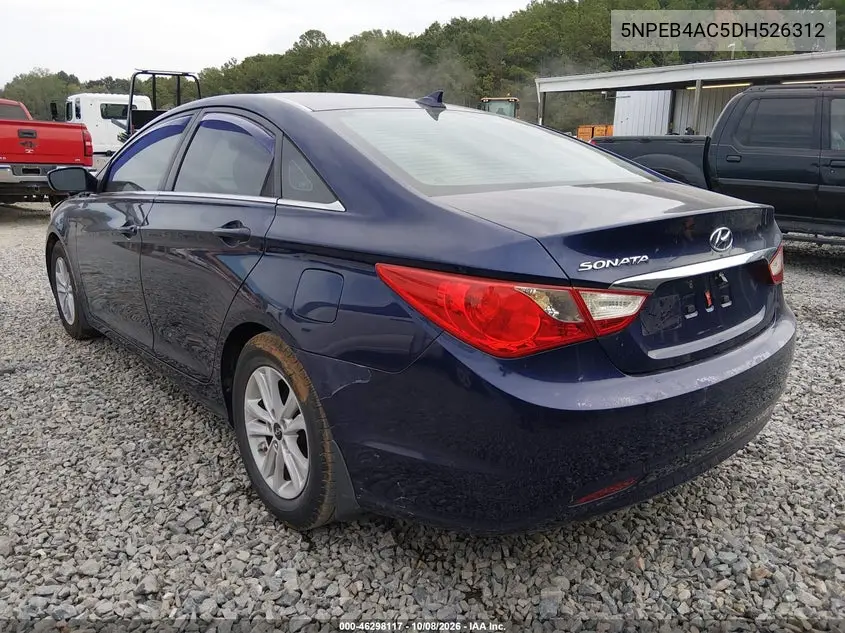 2013 HYUNDAI SONATA VIN 5NPEB4AC5DH526312 — фото 3