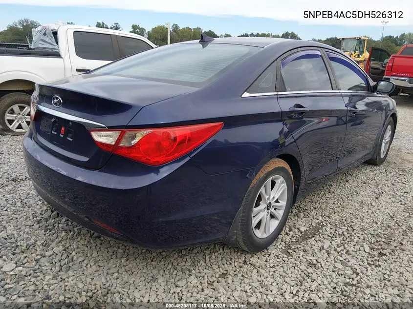 2013 HYUNDAI SONATA VIN 5NPEB4AC5DH526312 — фото 4