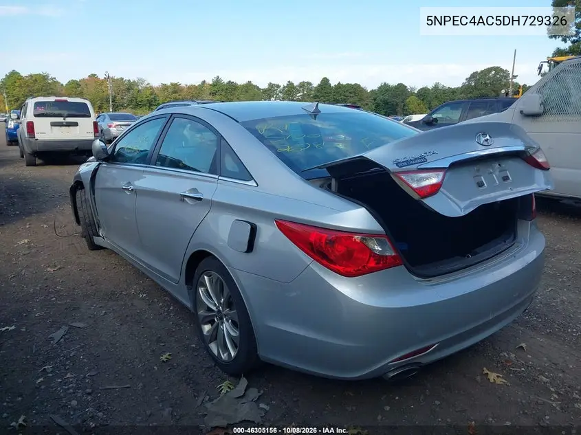 2013 HYUNDAI SONATA VIN 5NPEC4AC5DH729326 — фото 3